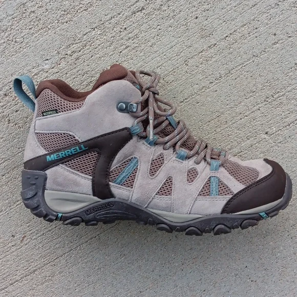 Merrell Deverta 2 Mid Waterproof Hiking Boots Womens 9 - Picture 2 of 8